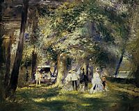 In St Cloud Park, 1866, renoir