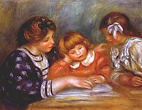 The lesson, 1906, renoir