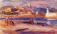 Lighthouse and Fort Carre Antibes, 1916, renoir