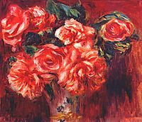 Moss roses, c.1890, renoir