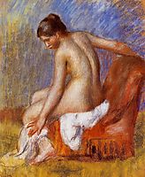 Nude in an Armchair, 1890, renoir
