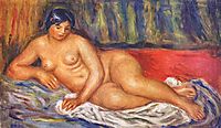 Nude girl reclining, 1917, renoir