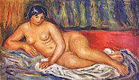 Nude girl reclining, 1917, renoir