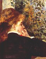 Pensive, c.1875, renoir