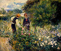 Picking Flowers, 1875, renoir