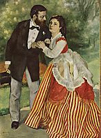 Portrait of the couple Sisley, 1868, renoir