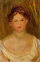 Portrait of a Woman with Hair Bun, renoir