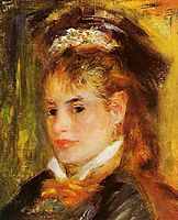 Portrait of a Young Woman, 1876, renoir