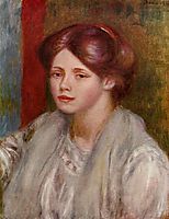 Portrait of a Young Woman, 1887, renoir