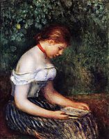 The Reader (Seated Young Woman), 1887, renoir