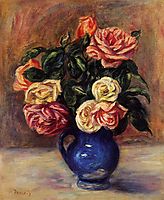 Roses in a Blue Vase, c.1900, renoir