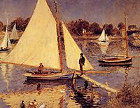 Sailboats at Argenteuil, 1874, renoir