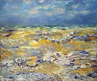 Seascape near berneval, 1879, renoir
