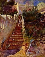 Steps in Algiers, c.1882, renoir
