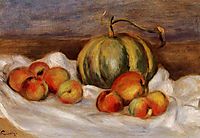 Still Life with Cantalope and Peaches, 1905, renoir