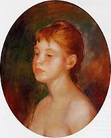Study of a Young Girl (Mademoiselle Murer), c.1882, renoir