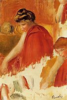 Two Women in Red Robes, 1895, renoir