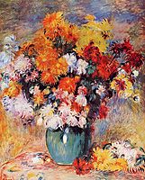 Vase of Chrysanthemums, 1890, renoir