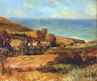 View of the normandy coast near wargemont, 1880, renoir
