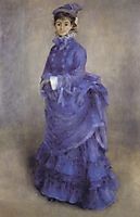 Woman in blue, 1874, renoir