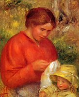 Woman and Child, c.1900, renoir