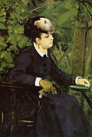 Woman in a Garden (Woman with a Seagull), 1868, renoir