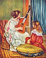 Woman with a guitar, 1897, renoir