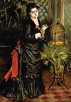 Woman with a Parrot (Henriette Darras), renoir