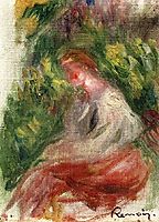 Young Woman, Seated, renoir