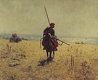 Cossack in the steppe, repin