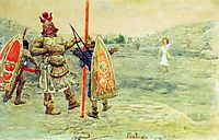 David and Goliath, 1915, repin