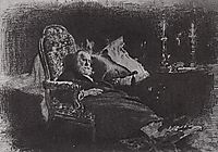 Death of Fedor Chizhov , 1877, repin
