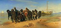 Barge Haulers on the Volga, 1873, repin