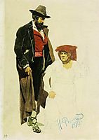 Italian models, 1870, repin