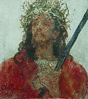 Jesus in a crown of thorns, 1913, repin