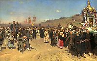 Krestny Khod (Religious Procession) in Kursk Gubernia, 1883, repin