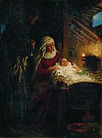 Nativity, 1890, repin