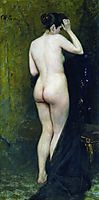 Nude Model (from behind), 1896, repin
