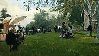 On the academic cottage, 1898, repin