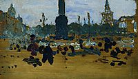On Palace Square in St. Petersburg, 1905, repin