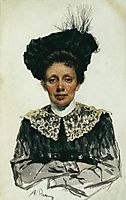 Portrait of an Unknown Woman, repin