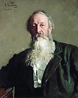Portrait of the Art Critic Vladimir Stasov, 1883, repin