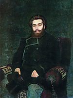 Portrait of the Artist Arkhip Kuindzhi, 1877, repin