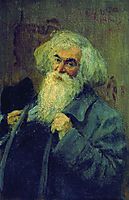 Portrait of the author Ieronim Yasinsky , 1910, repin