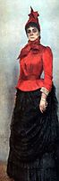 Portrait of Baroness Varvara Ikskul von Hildenbandt, 1889, repin