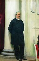 Portrait of composer and chemist Aleksander Porfirievich Borodin, 1888, repin