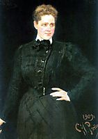 Portrait of countess Sophia Vladimirovna Panina, 1909, repin