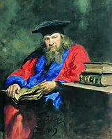 Portrait of Dmitry Mendeleev, 1885, repin