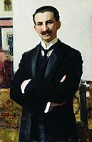 Portrait of G.I. Shoofs, 1907, repin