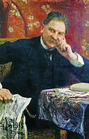 Portrait of J.M. Vengerov, 1915, repin